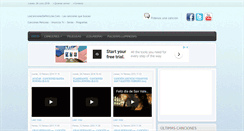 Desktop Screenshot of lascancionesdepeliculas.com